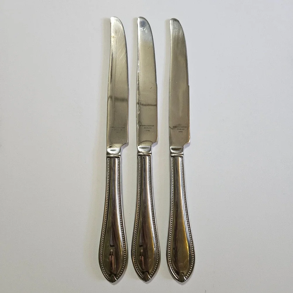 Reed & Barton Whitley Stainless Knives Set‎ of 3